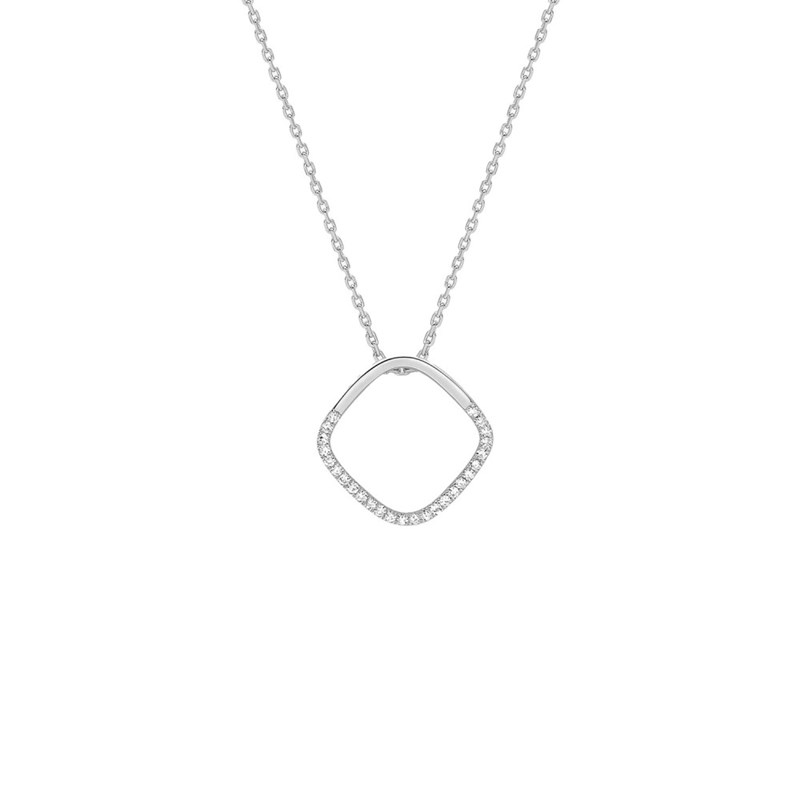 Collier Femme - Or 18 Carats - Diamant 0,11 Carats - Longueur : 42 cm