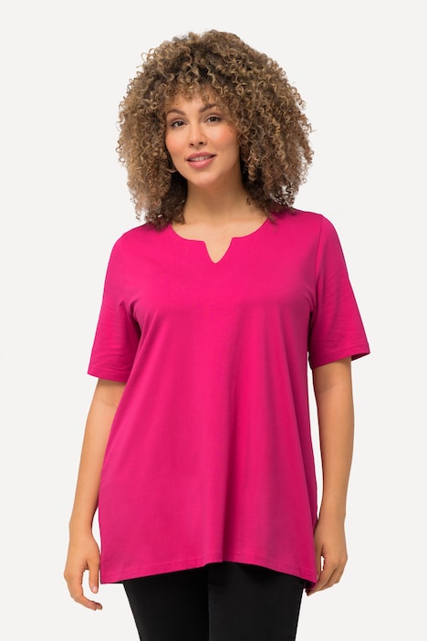 T-Shirt, A-Linie, Carree-Ausschnitt, Halbarm