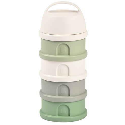 Boite Doseuse 4 Compartiments Cotton White/Sage Green - BEABA