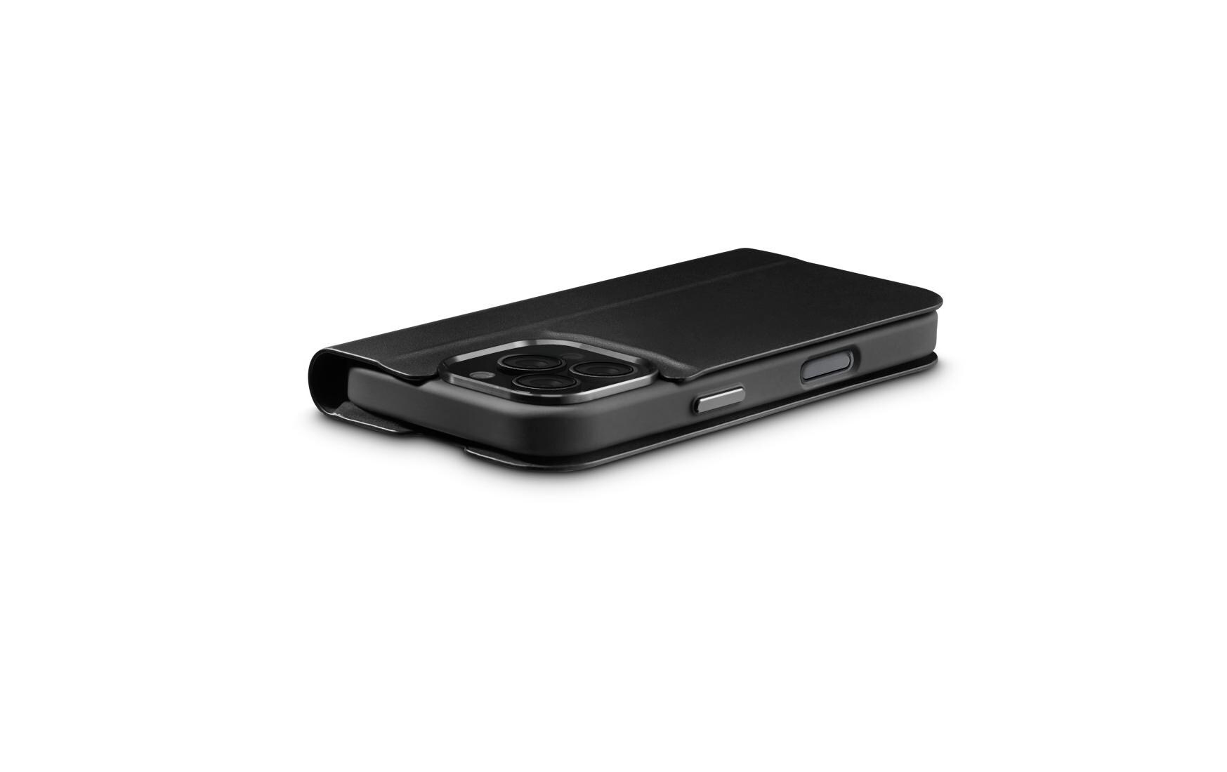 Book Cover Eco Premium Schwarz für iPhone 16 ProHama Eco Premium Handy-Schutzhülle 16 cm (6.3