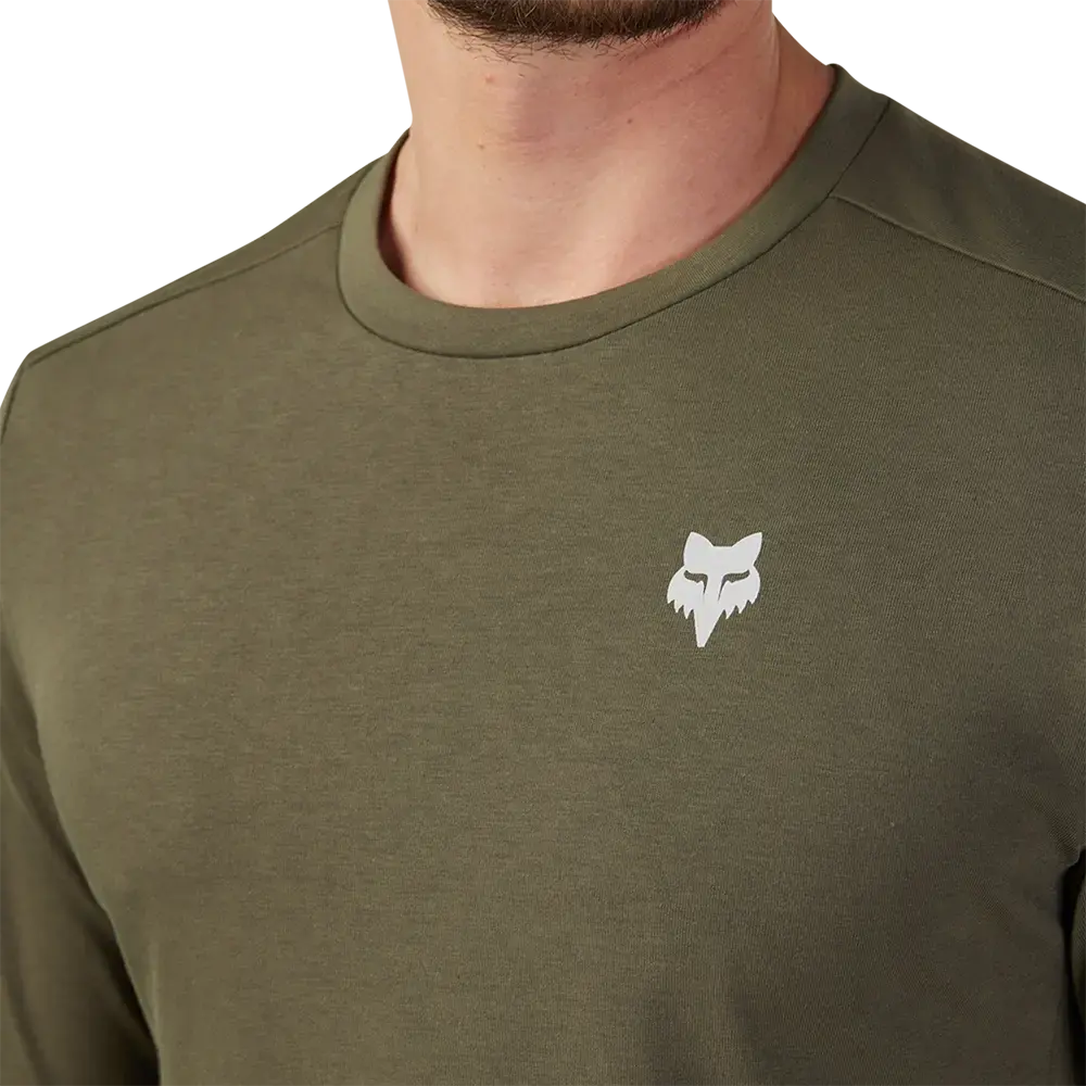Fox Ranger Drirelease MD MTB Fietsshirt Lange Mouwen Olijfgroen Heren