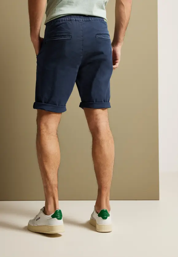 Regular Fit Chino Shorts - navy blue