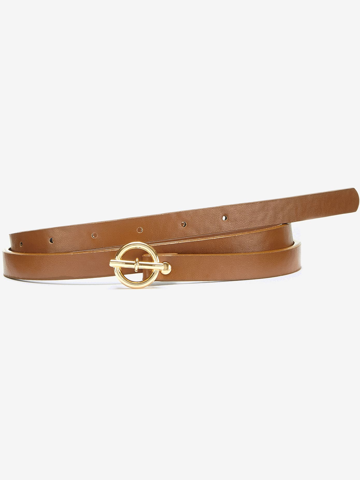 Ceinture hanches ceinture sobre avec fermoir en anneau couleur or et fermeture à épingle