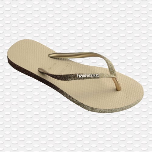 Tongs Femme Slim Sparkle Beige