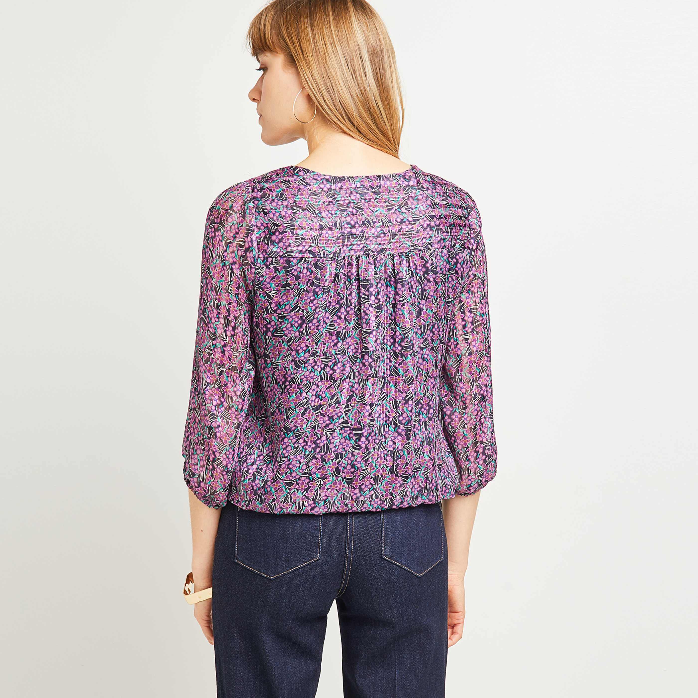 Blouse imprimée femme - VIOLET