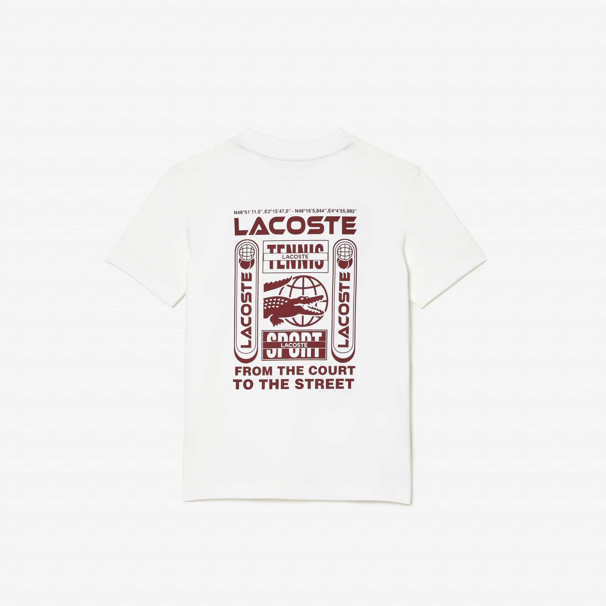 T-shirt Lacoste Tennis en jersey de coton T-Shirts & Chemises - Blanc - Lacoste - Garçon
