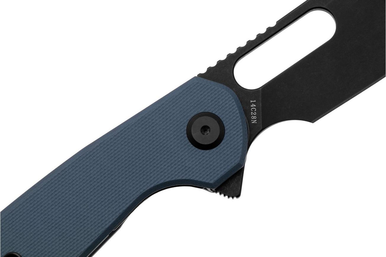 Eutektik Trinity TRI-DBW-R Blackwashed 14C28N, Blue G10, zakmes