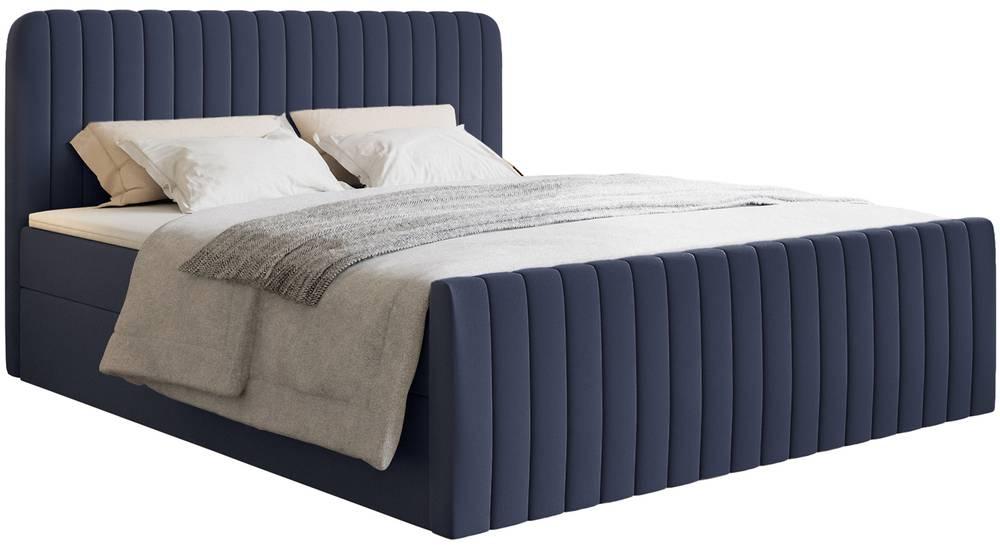 NADUVI Collection Boxspring Adrien chenille met opbergvak 140x200