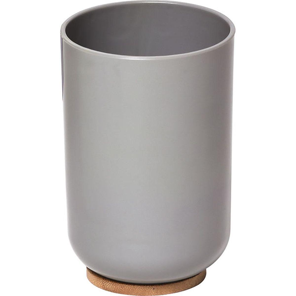 GOBELET GRIS BAMBOU