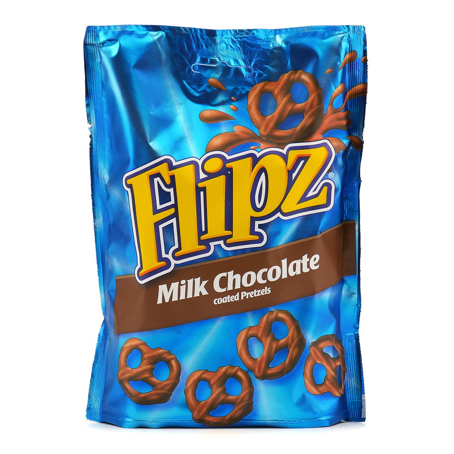 Bretzels enrobés de chocolat au lait