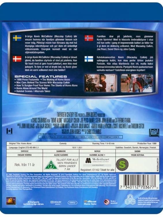 Hjemme Alene (Blu-ray)