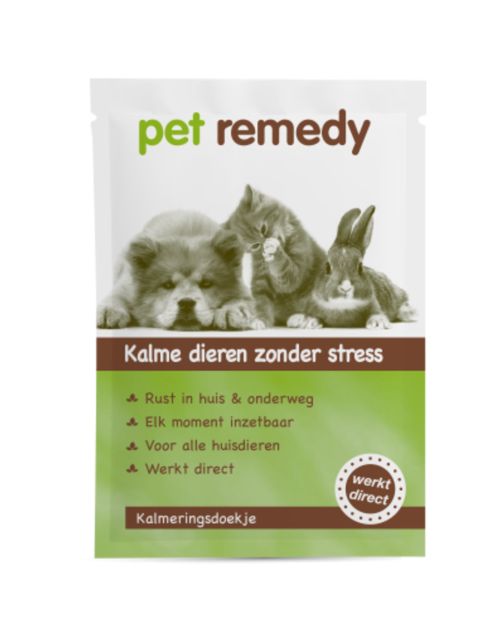 Pet Remedy Kalmerende Doekjes - Anti stressmiddel - 12 stuks