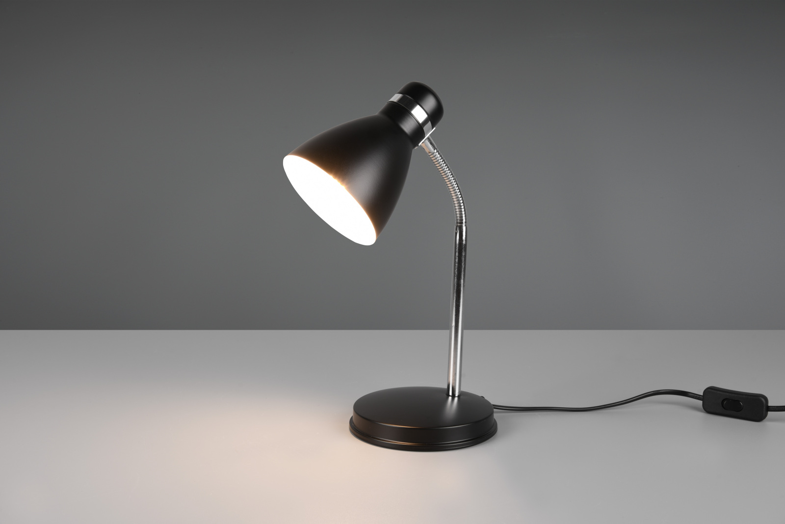 Tischleuchte - schwarz matt - 33 cm