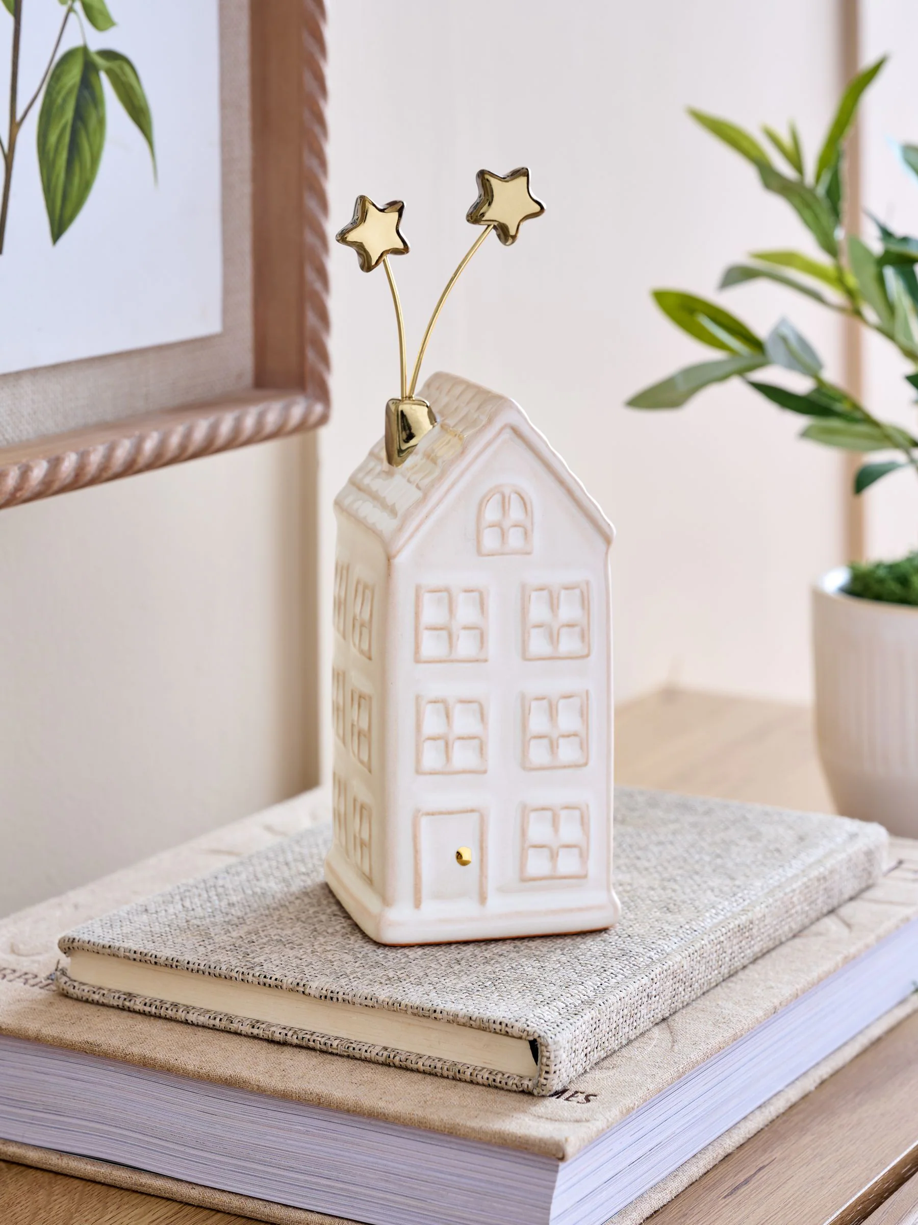 Ceramic Winter House Ornament