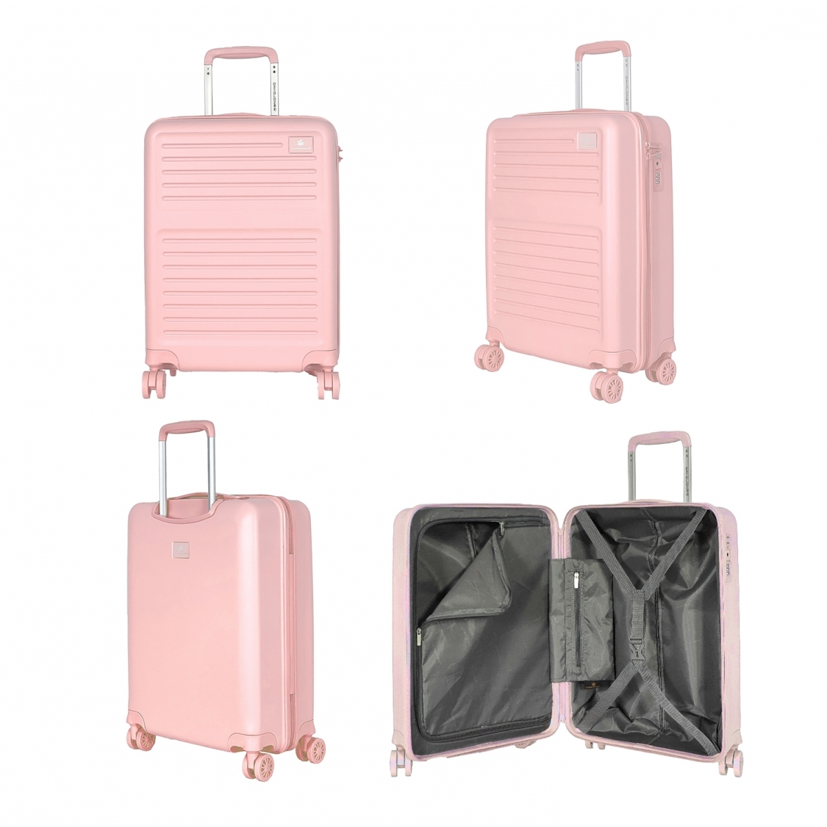 David Jones Lot 3 valises rigides extensibles dont 1 cabine David Jones TSA