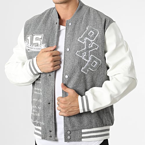 Veste Teddy 2230109 Gris Chiné Blanc