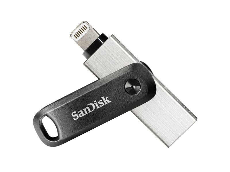SanDisk USB-Stick iXpand Lightning   USB3.0 Type A 64 GB USB-Stick mit 64 GB Speicherkapazität und 20 MB/s Lesegeschwindigkeit