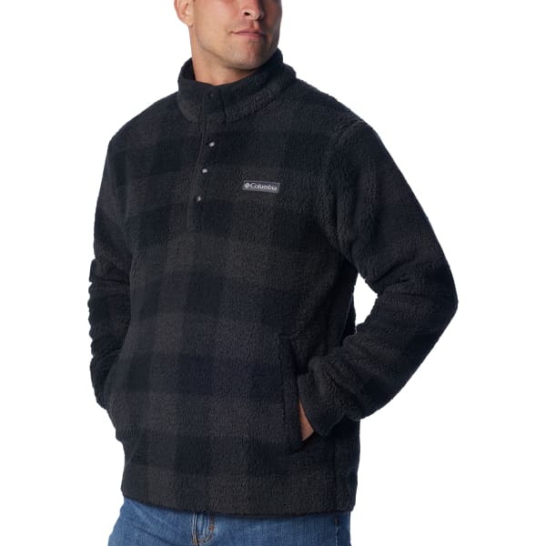 Veste polaire COLUMBIA RUGGED RIDGE II SHERPA HALF SNAP BLACK CHECK