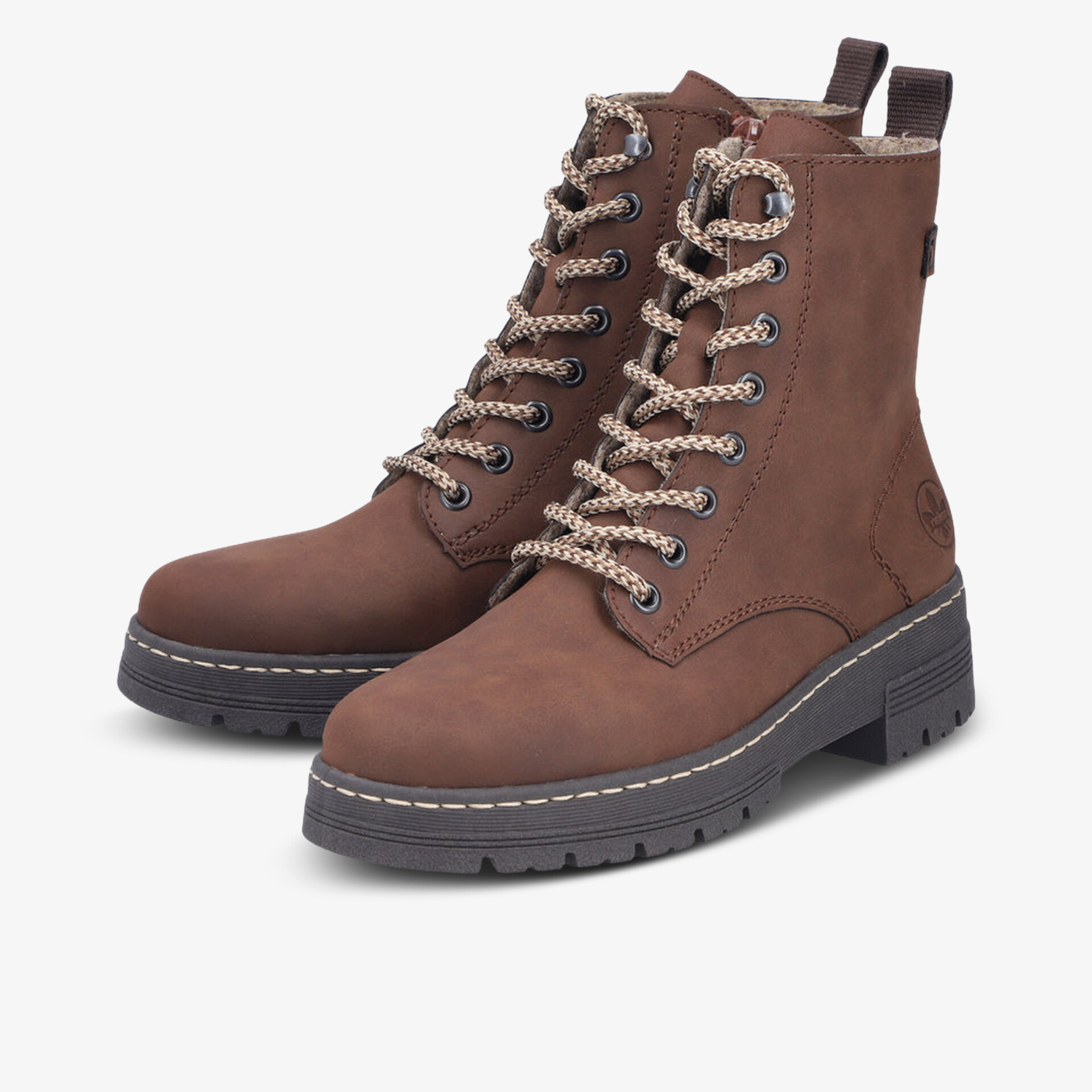 rieker Damen Schnürstiefeletten braun