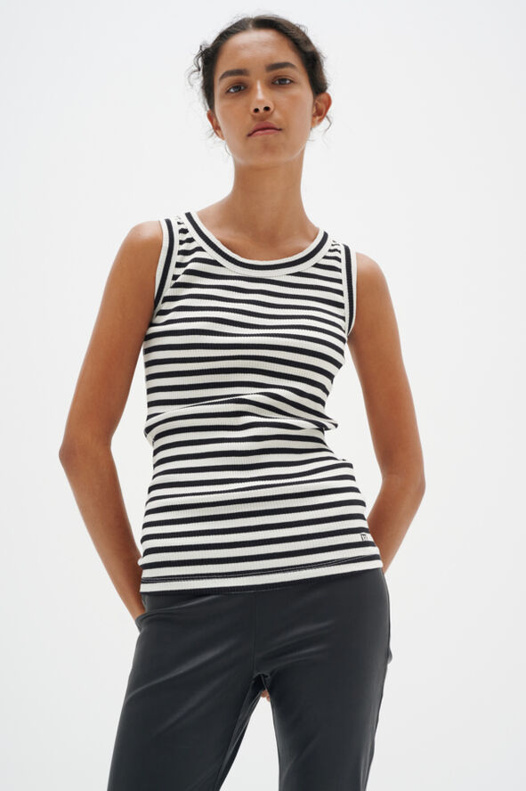 InWear DagnaIW Striped Tank Whisper white/ midnight magic