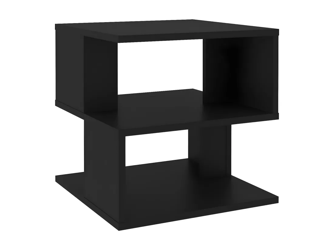 Table d'appoint Noir 40x40x40 cm Aggloméré