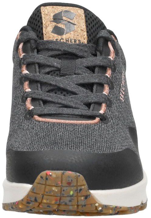 Skechers Uno - Pla-Knit zwart