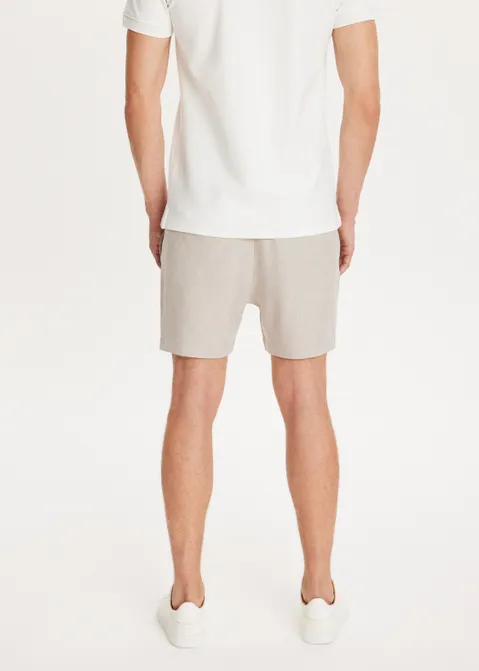 Korte broek melange zand (ZAND)