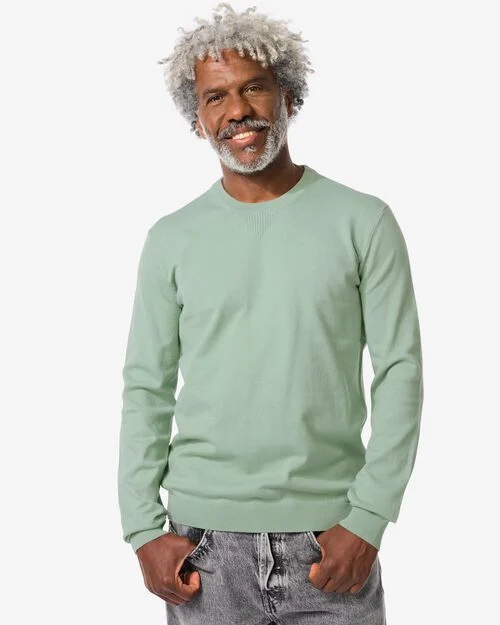 pull homme  vert