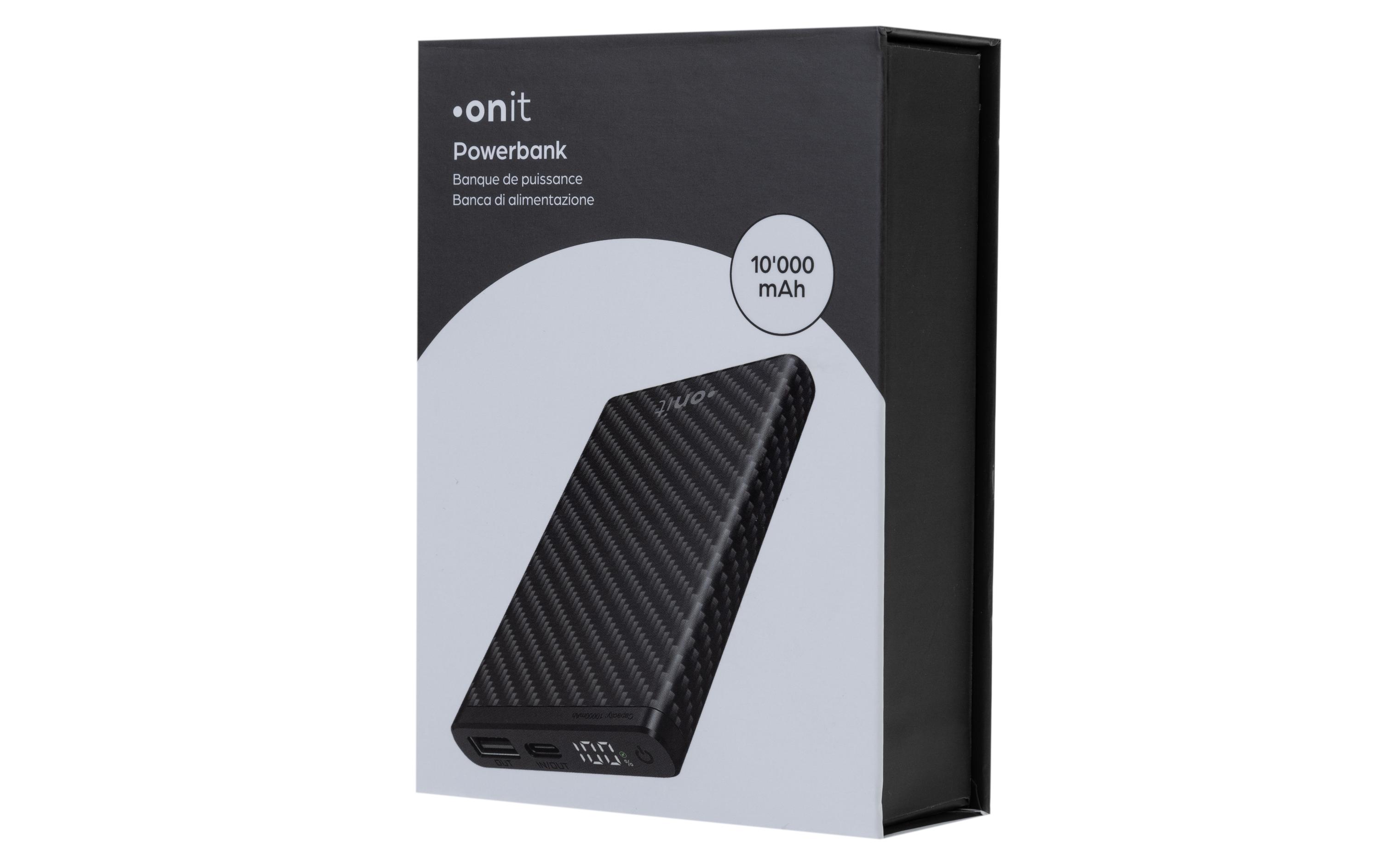 Powerbank Carbon 10000 mAh PDKompakte und robuste Powerbank für den Outdoor-Einsatz