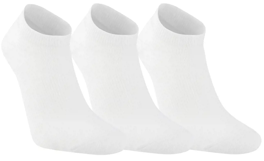 Ankelsokk Jr 3 pk Hvit