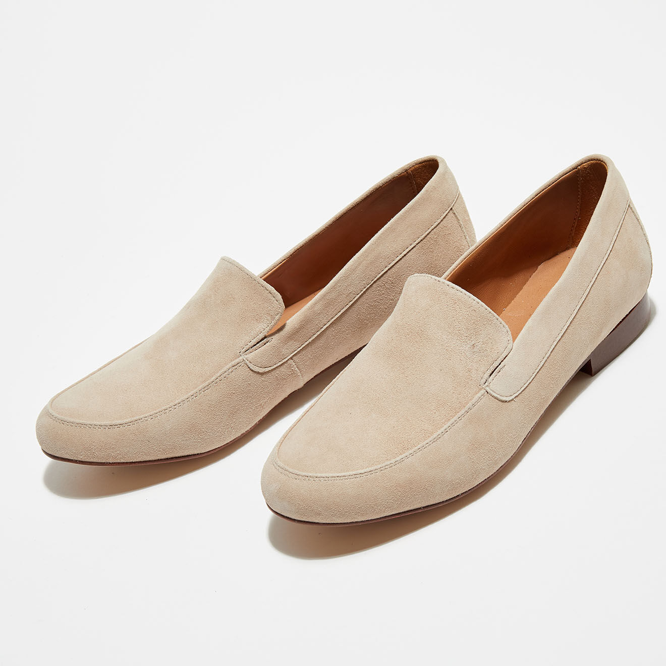 Quartier Latin Mocassins en Velours de Cuir Love taupe