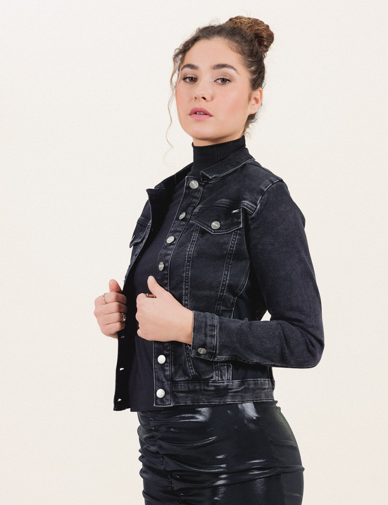HBT POWER BOOST | FRANCISCO VESTE FEMME DENIM / PA NOIR