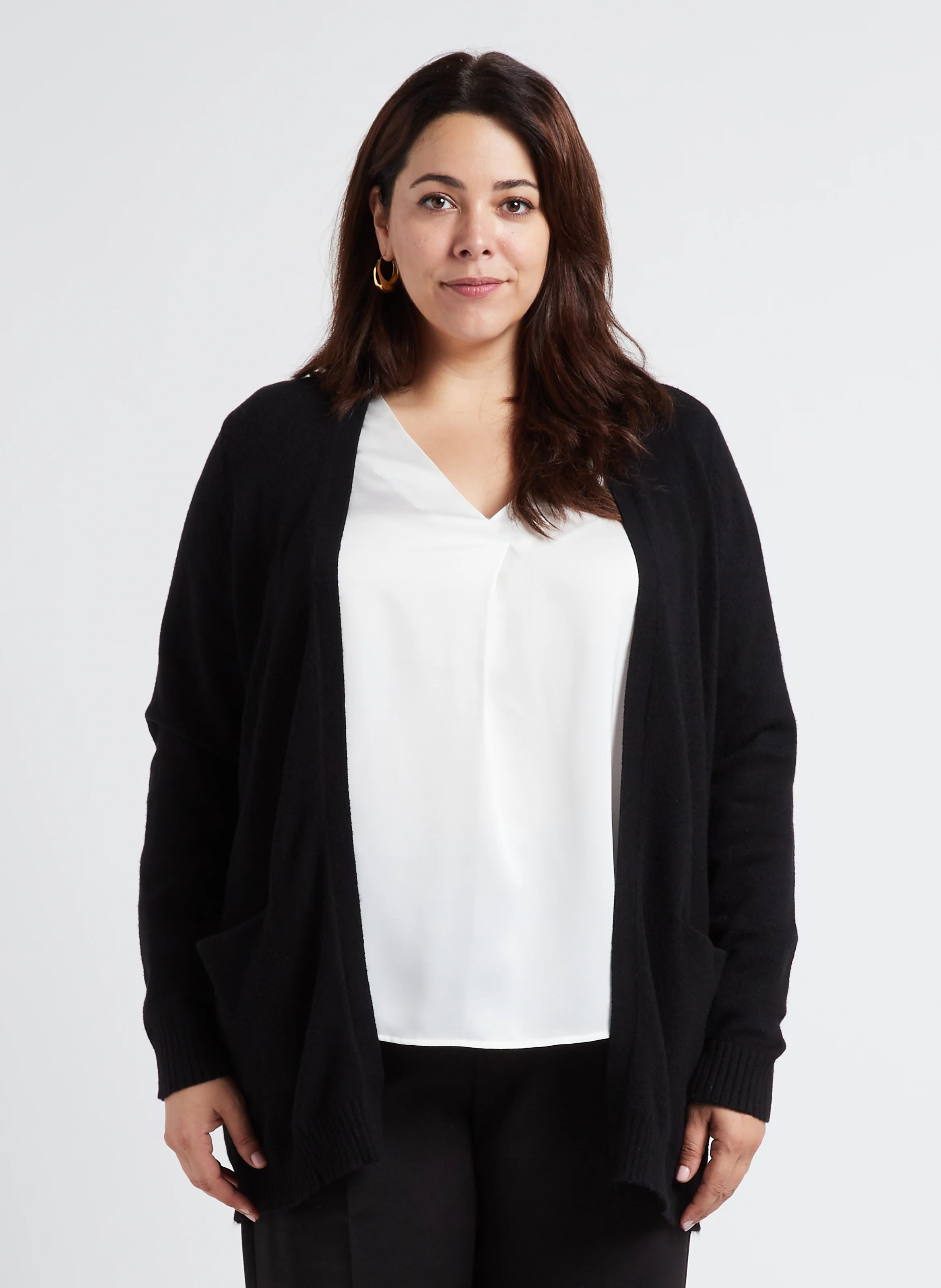 RIL - Cardigan ouvert | Noir