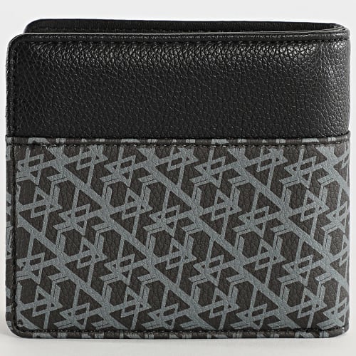 Portefeuille Ikons Gris Noir