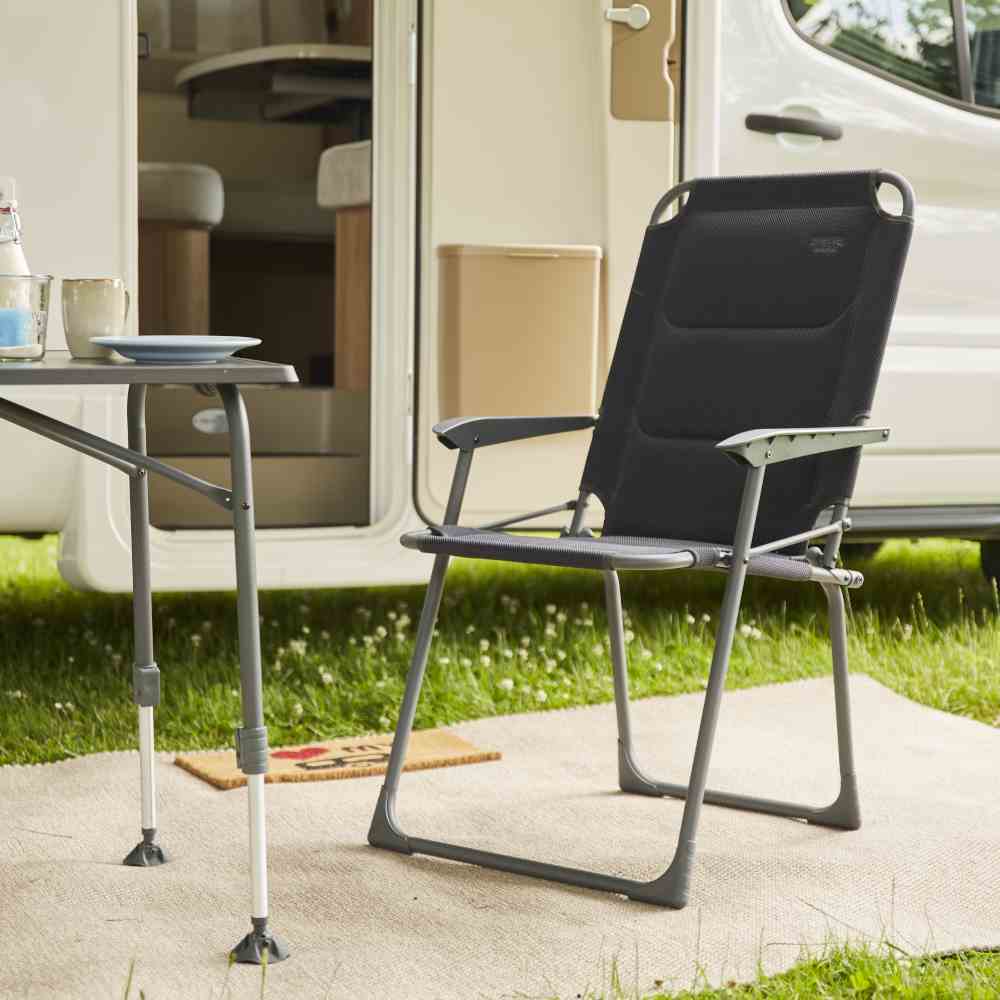 Campingstuhl PREMIUM - anthrazit - klappbar