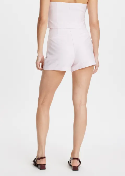 Skort met glans roze (ROS.L)