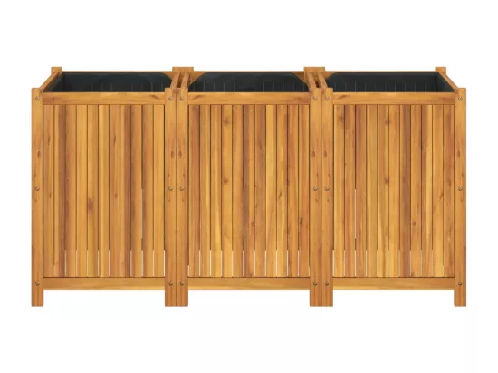 Jardinière bac lit surélevé bois marron 150 x 50 x 75 cm 02_0038122