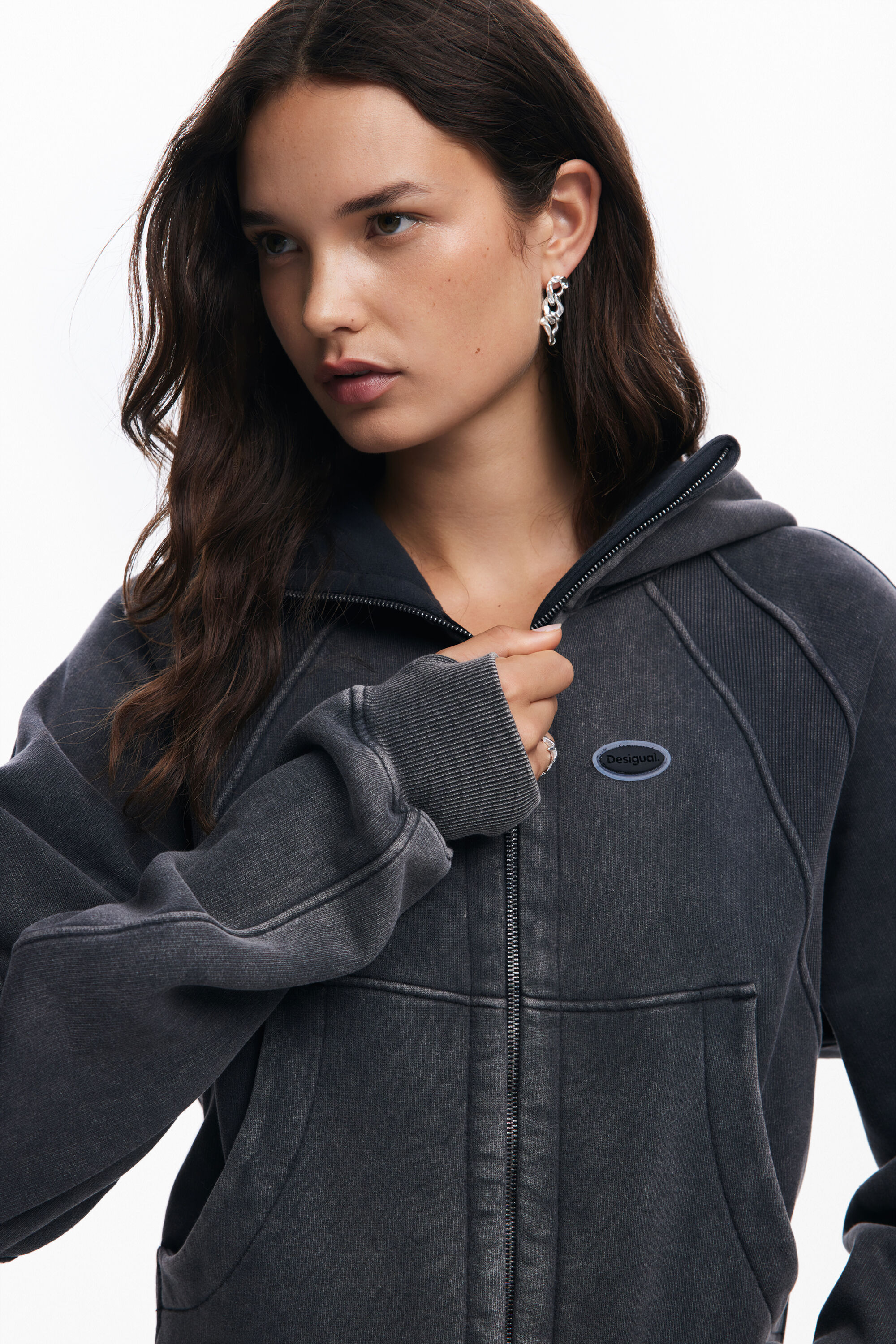 Moletom com capuz oversized
