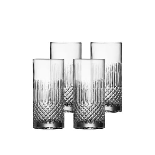 Luigi Bormioli Diamante 4-pak Ølglas/ Longdrinkglas, Klar, 48 cl