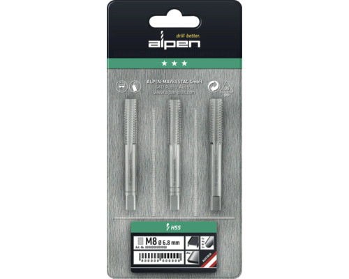 Handschroefboren, Alpen Ø 3 mm, 3 stuks