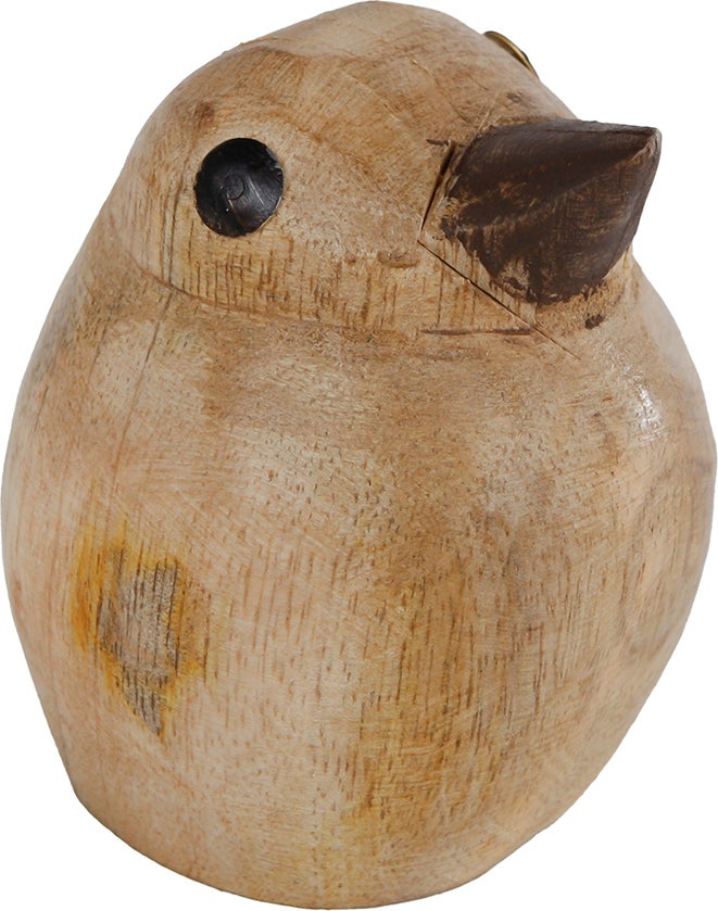 Beeld naturel Pouf 5,5 x 5,5 x 7,5 cm