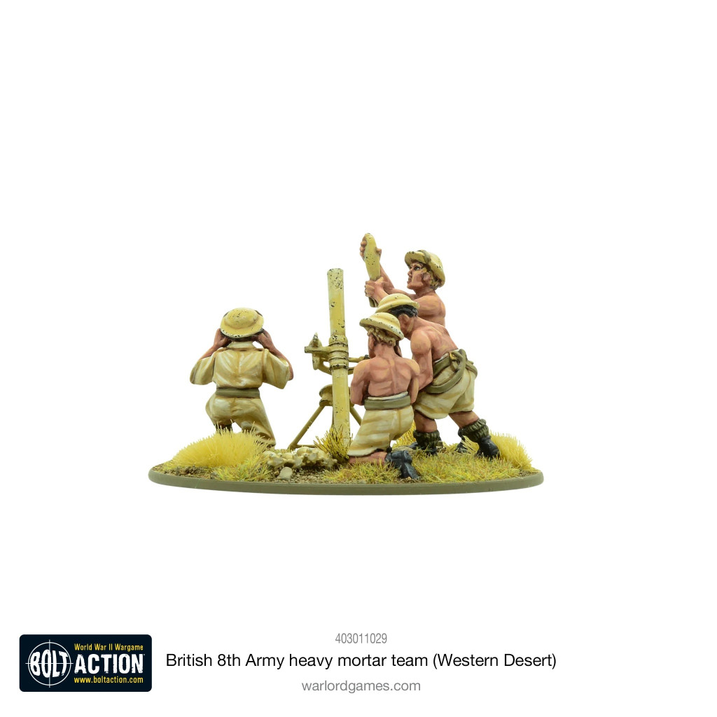 Bolt Action - British 8th Army Heavy Mortar Team (Western Desert)