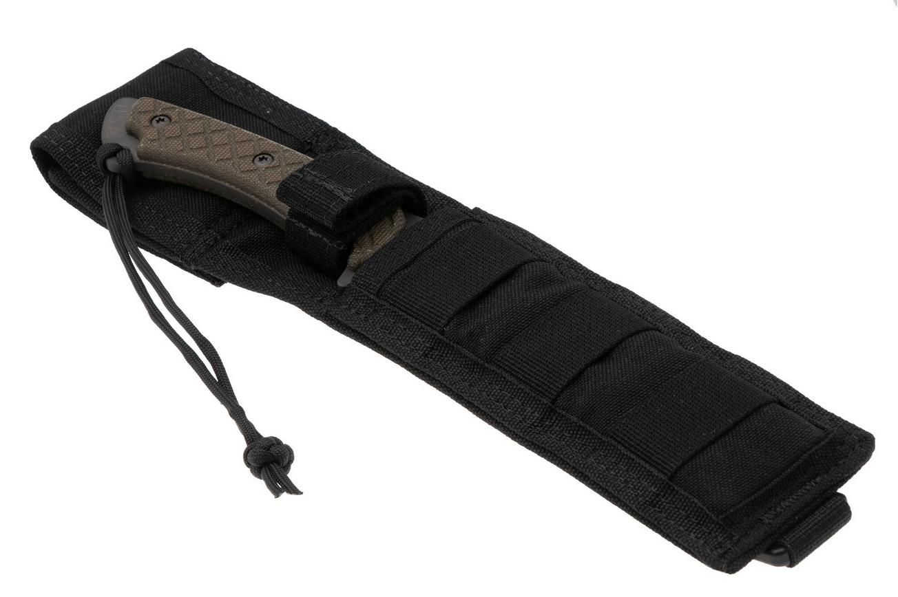 Spartan Blades Ares SB1BKGRNLBK Black, Green Micarta, survivalmes, MOLLE schede