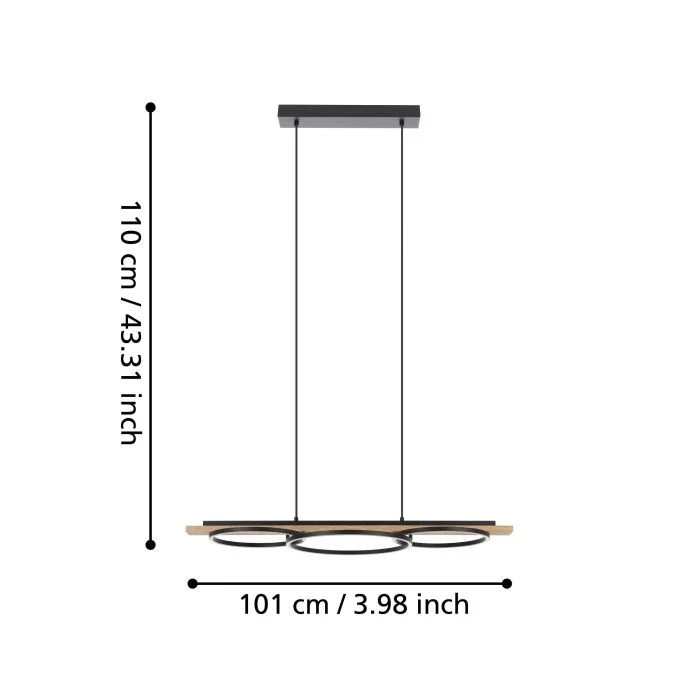 Eglo - BOYAL pendant table light dimmable