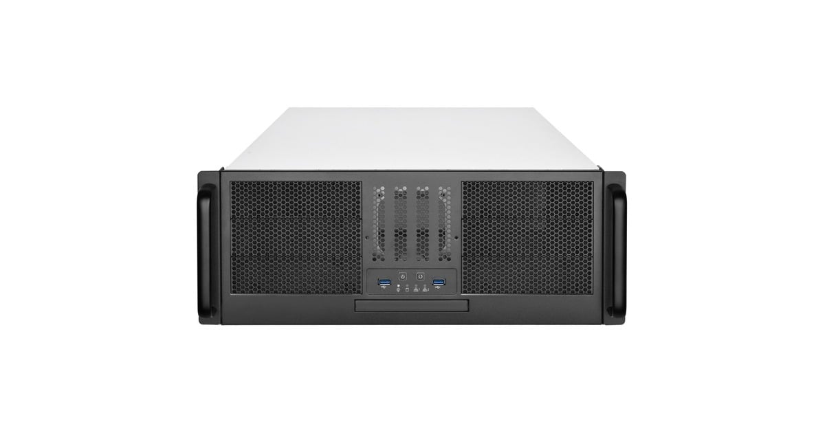 SilverStoneRM41-506 rack behuizing  (Zwart | 2x USB-A 3.2 (5 Gbit/s))