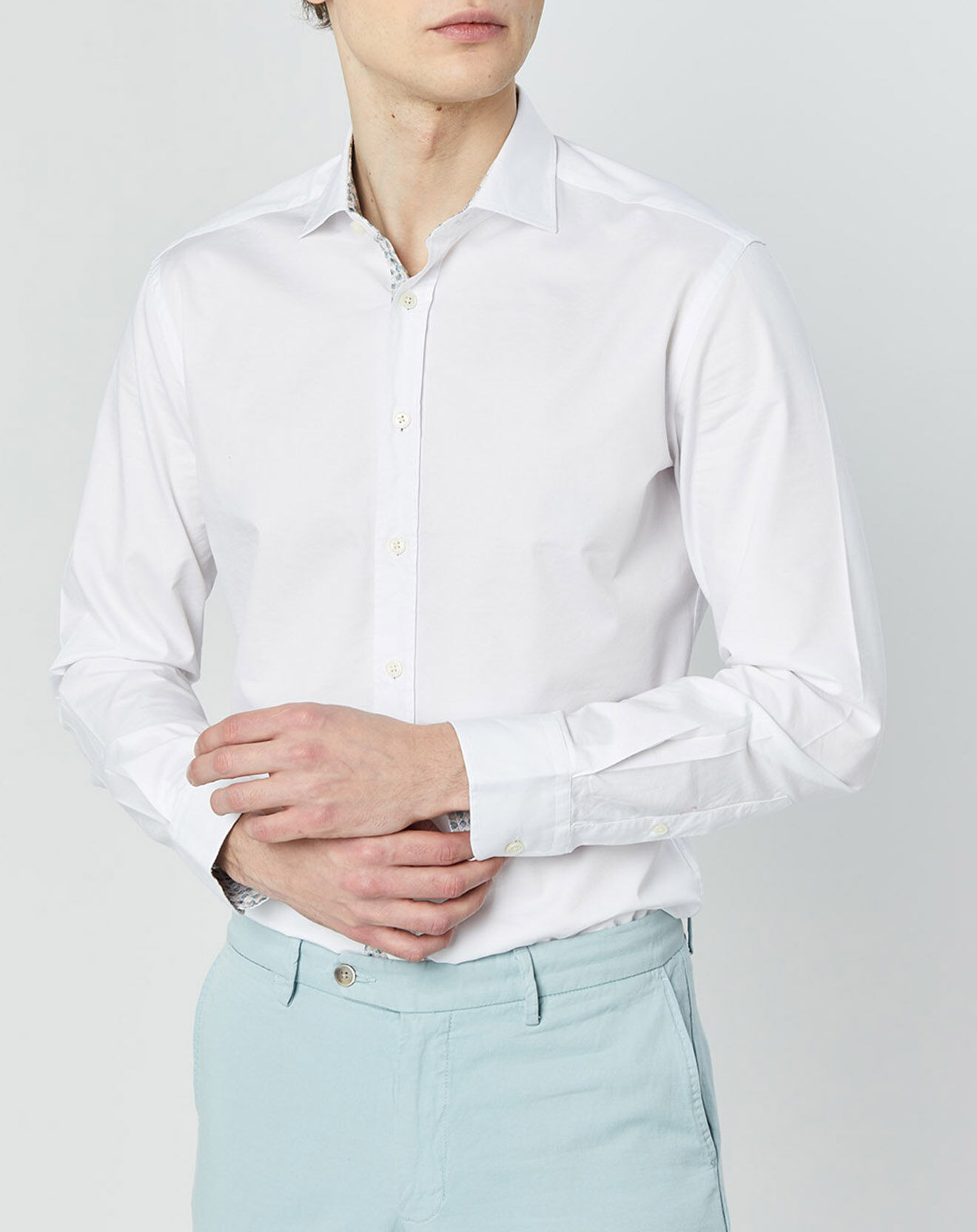 Hackett London Chemise Slim Fit Yok blanche