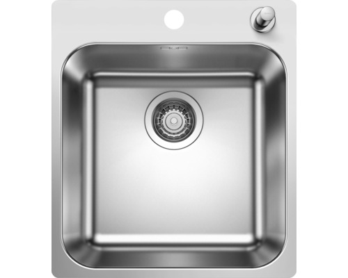Blanco SUPRA 400-IF/A R12 spoelbak, 500 x 440 mm, roestvrij staal, geborstelde afwerking, 526353