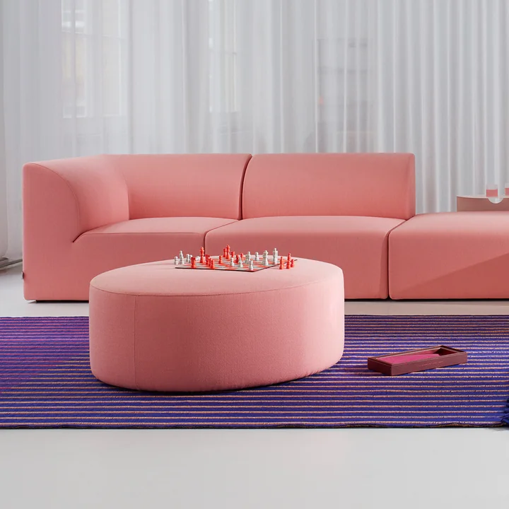 OUT Objekte unserer Tage - Weber 01 2.5-Sitzer Sofa, steingrau (Berlin 801 by OUT)