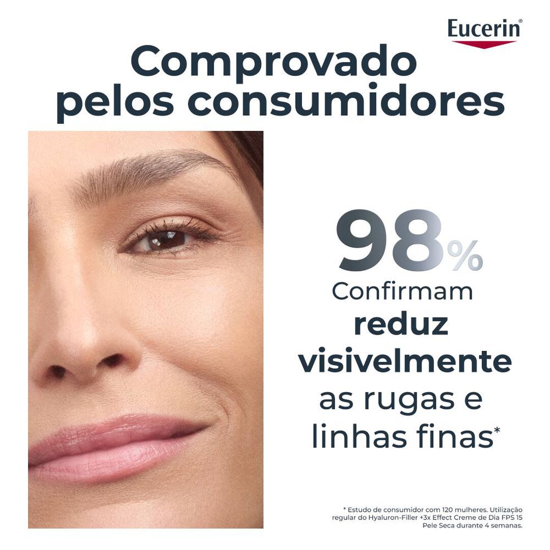 EUCERIN  Hyaluron-Filler x3 Effect Creme de Dia - Pele Seca FPS 15 - 50ml