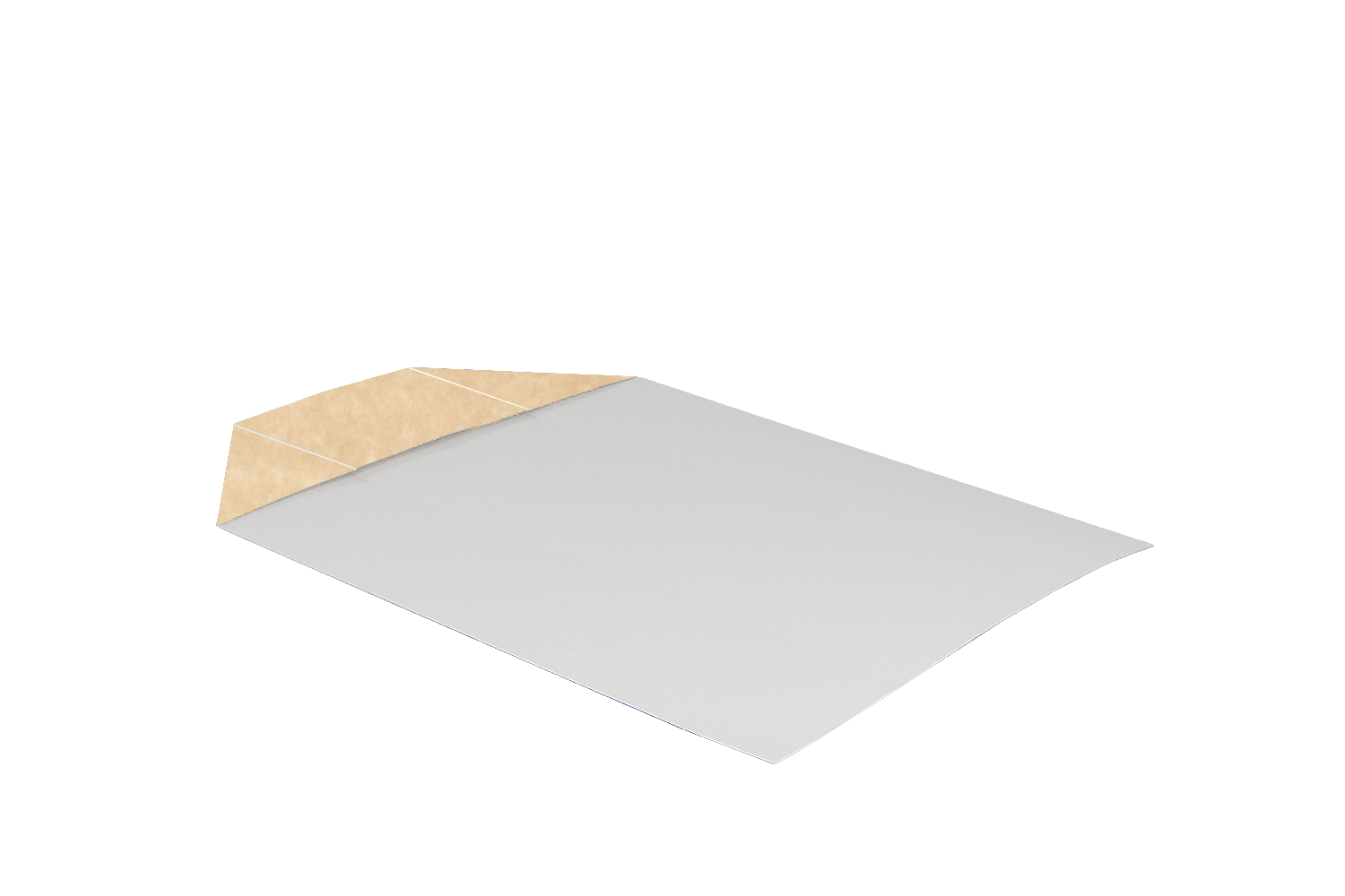 Zakschuiver (hotdog tray) kraft/wit BIO